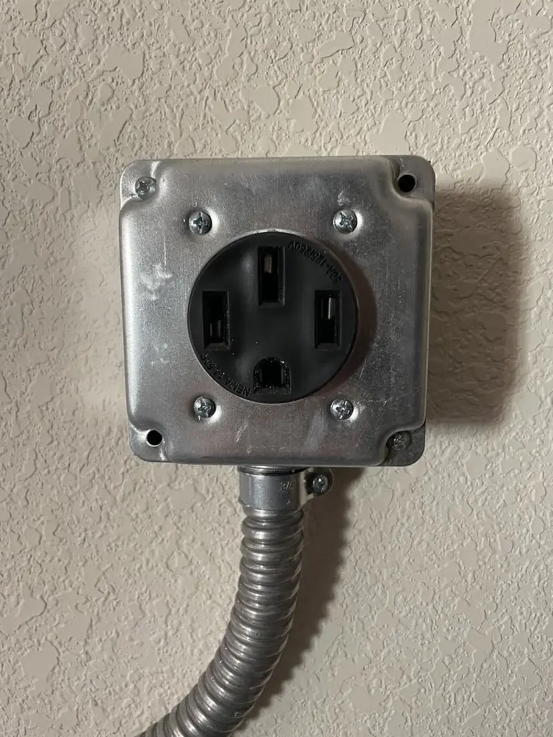 NEMA 14-50 outlet installed for Smart Home Electrical in Church Point